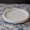 French Retro Style Wooden Bead Tray Countryside Home Tea Tray Coffee Shop Restaurant Round Storage Display Tray 6