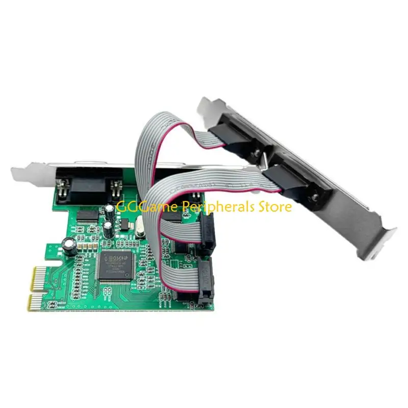 U55B 고속 PCIe-이중 RS232 포트 변환기 카드 PCIE-4 포트 전송 변환기 확장 카드 액세서리