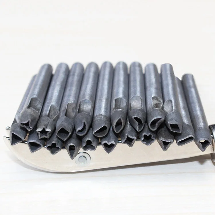 

20 Flower-shaped High-carbon Steel Leather Tools 5mm Special-shaped Flower Punch DIY Leather Flower Punch
