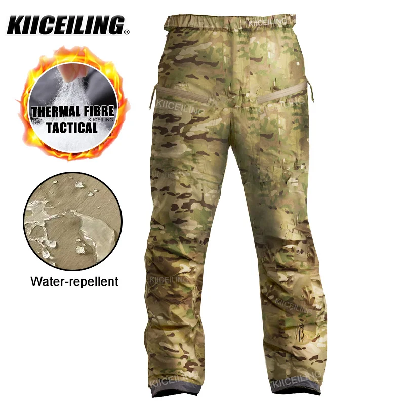 

KIICEILING KBZ MC Camouflage Tactical Pants Men Military Army Cargo Pants Warm Cold Winter And Summer Waterproof Windproof Pants