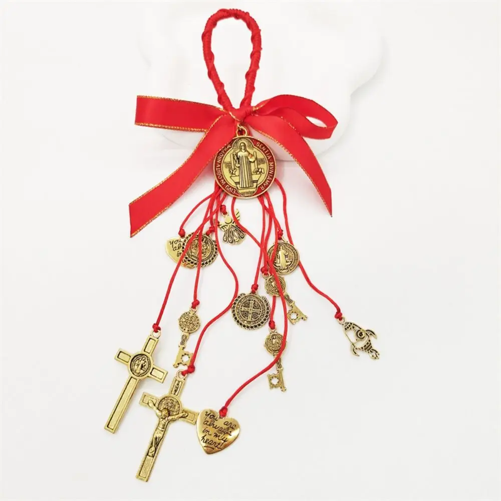 Saint Benedict Medal Protection Blessing Charm Catholic San Benito Medalla Handmade Jewelry Gift Charms Car Hanging Charm