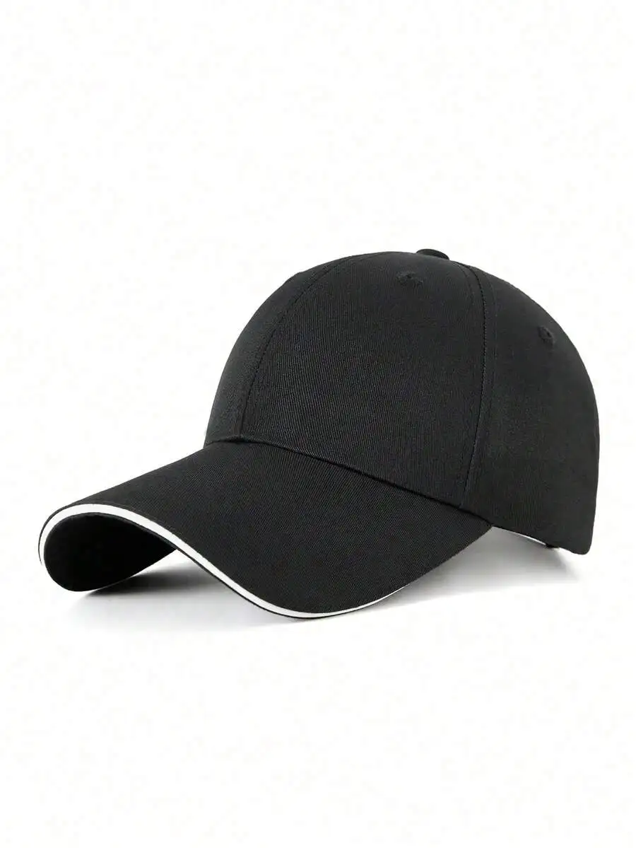 Casquette de baseball unisexe de couleur unie, décontractée, polyvalente, respirante, résistante au soleil, adaptée à un usage quotidien, chapeau de soleil pour les vacances