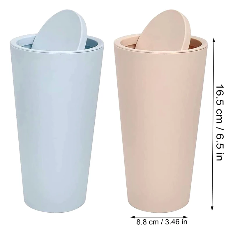 Car Trash Can Mini Plastic Waterproof Portable Mini Can for Interior Office Home