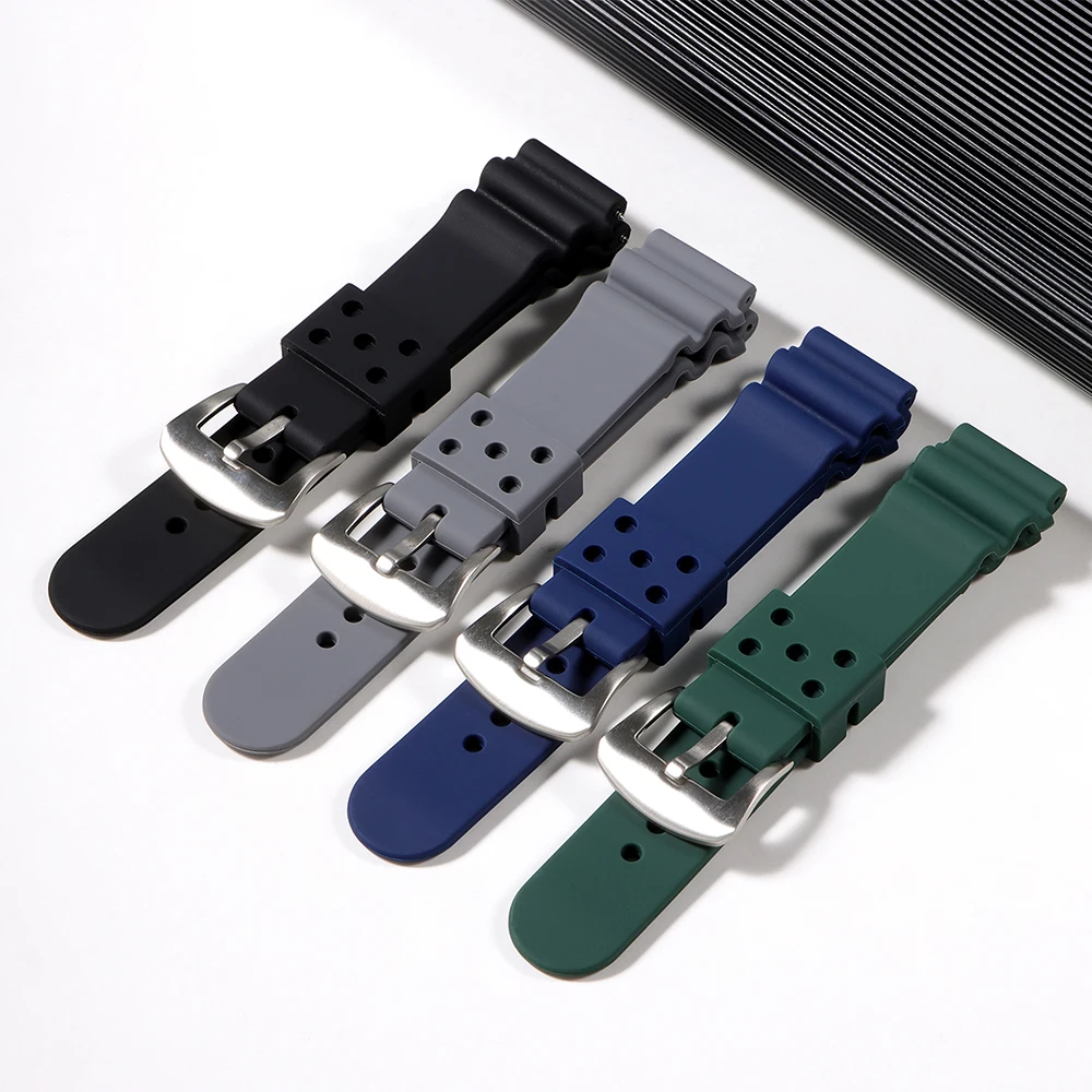 Water-Resistant Silicone Watchband Strap