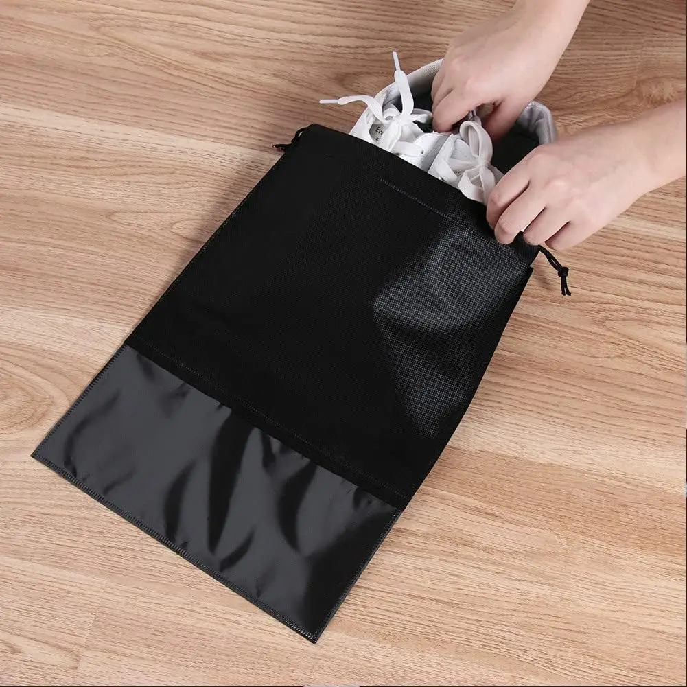 5/10PCS Women Men Shoes Bag Non-Woven Fabric Travel Drawstring Shoes Cloth Bags Pouch Case Organizer Travel Accessories 3