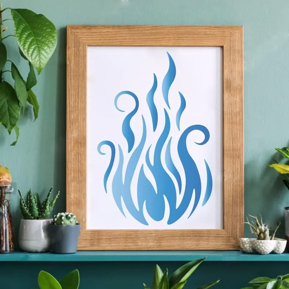 Stencil Fiamma Gratuiti Da Stampare