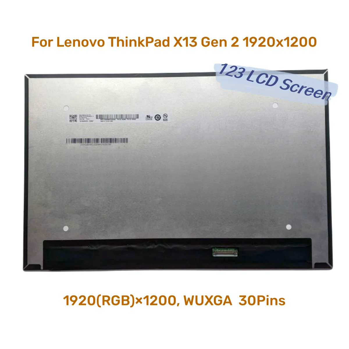 

B133UAN01.2 M133NW4J R3 NV133WUM-N61 V3.0 LP133WU1-SPB1 для ноутбука Lenovo ThinkPad X13 Gen 2 1920x1200, ЖК-экран