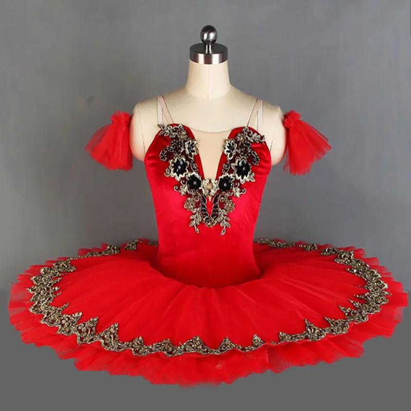 

Профессиональная балетная пачка красного цвета для детей и девочек, балетная пачка для взрослых женщин, балетные танцевальные костюмы для вечеринок, балетное платье для девочек