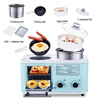 Household Electric 4 in 1 Breakfast Machine Mini Bread Toaster Baking Oven Omelette Fry Pan Hot Pot Boiler Food Steamer 5