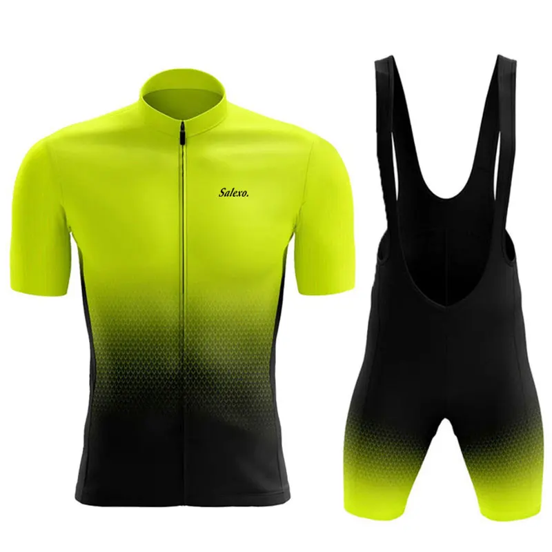 Salexo Cycling Jersey Set Summer Cycling Clothing MTB Bike Clothes Uniform Maillot Ropa Ciclismo Man Bicycle Suit cycling jersey cycling shirt cycling suit cycling jersey set