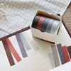 5 PCS Retro Washi Tape Set Stationery Scotched decorative Scrapbook 10 mm x 5 m Masking tape Journal supplies 1