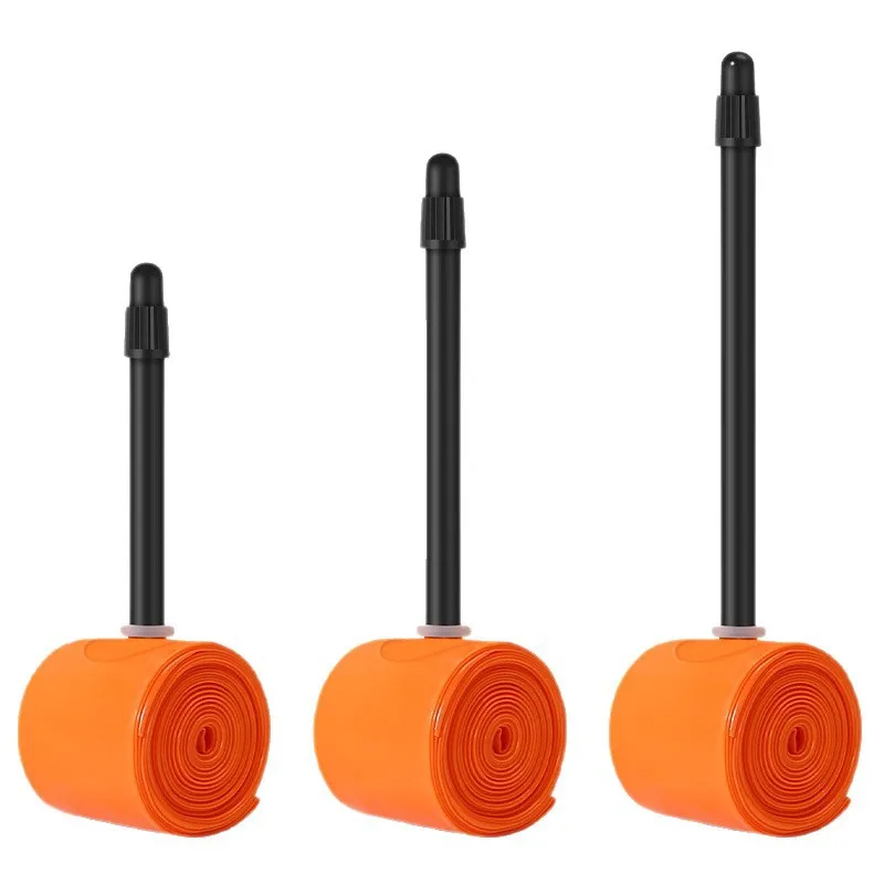 Ultra Light TPU Inner Tube - French Air Nozzle, Portable Riding Accessory, Orange