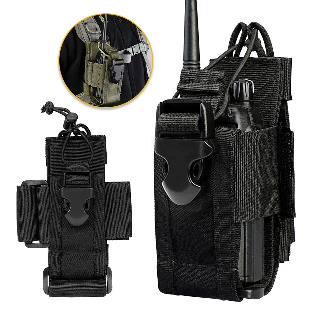 Tactical Walkie-talkie Package Outdoor Sports 600D Breathable Walkie-talkie Cover Stretchable Tactical Headsets Accessories