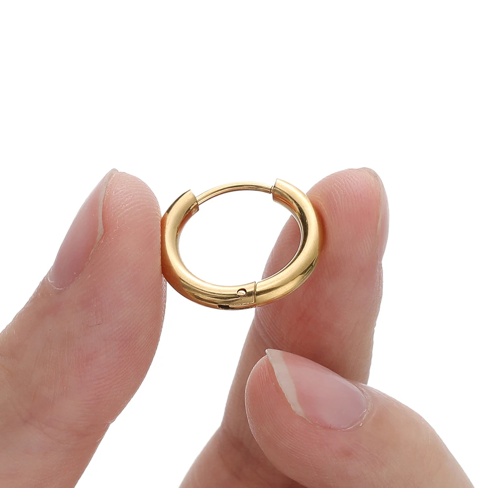 6/10 Teile/los Edelstahl Runde Form Ohrring Schnalle Anschlüsse Für Handgemachte DIY Schmuck Ohrring Stud Machen Zubehör – Detail 8