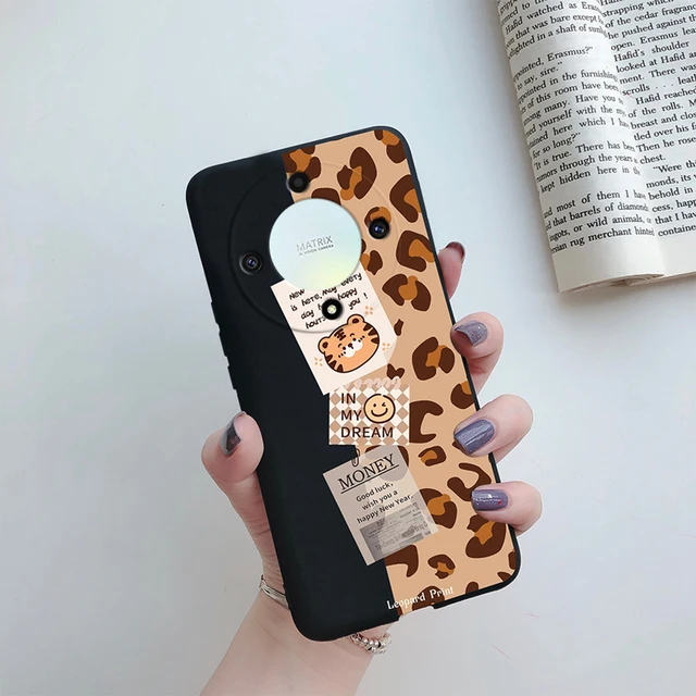 Funda De Protección Para Teléfono, Funda De Silicona Anticaí Color Negro Honor  Magic 5 Lite