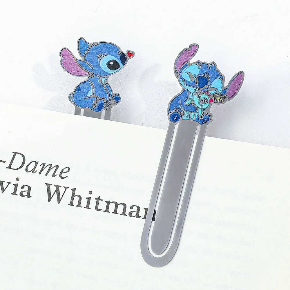 Cute cartoon stitch metal animal bookmarks bookish women sisters granddaughters gift reading accessories bookmarks stationery supplies