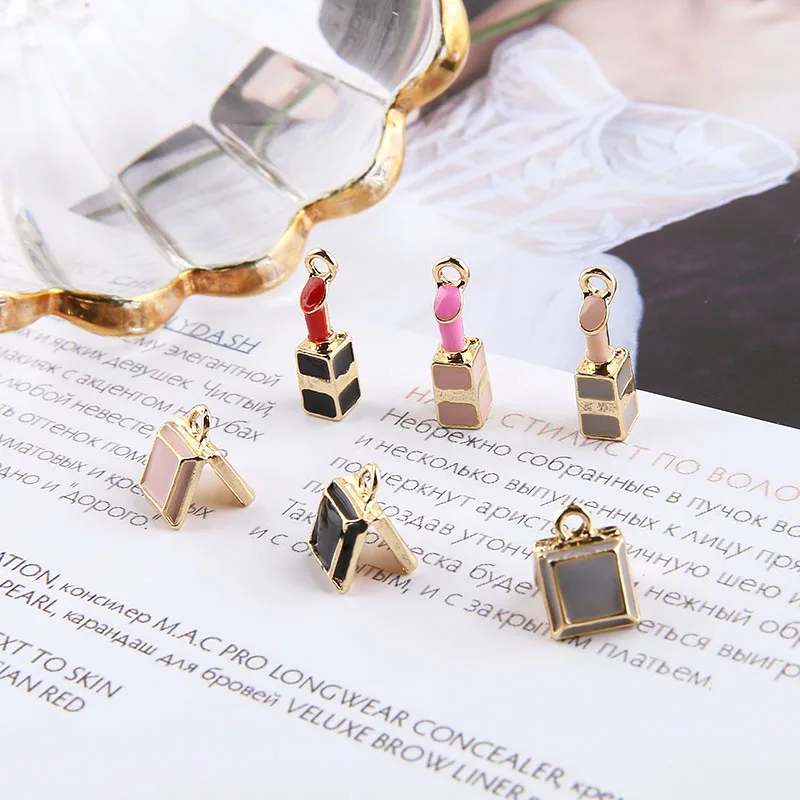 Exquisite 10pcs Brand Design Crystal Pearl Perfume Bottle Pendants for  Bracelets Earrings Jewelry Making