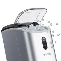 Ice Maker Countertop - Chewable Pellet Ice Cubes, 33 lbs Daily Output, Stainless Steel Housing, Self-Cleaning Ice Machine 1