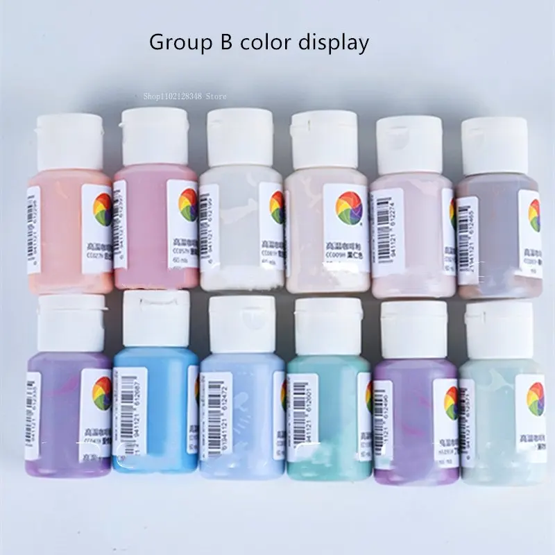 24 Colors 60ml Medium Temperature Concentrated Color Glaze Pigment DIY Ceramic Underglaze Painting Electrical Kiln Firing