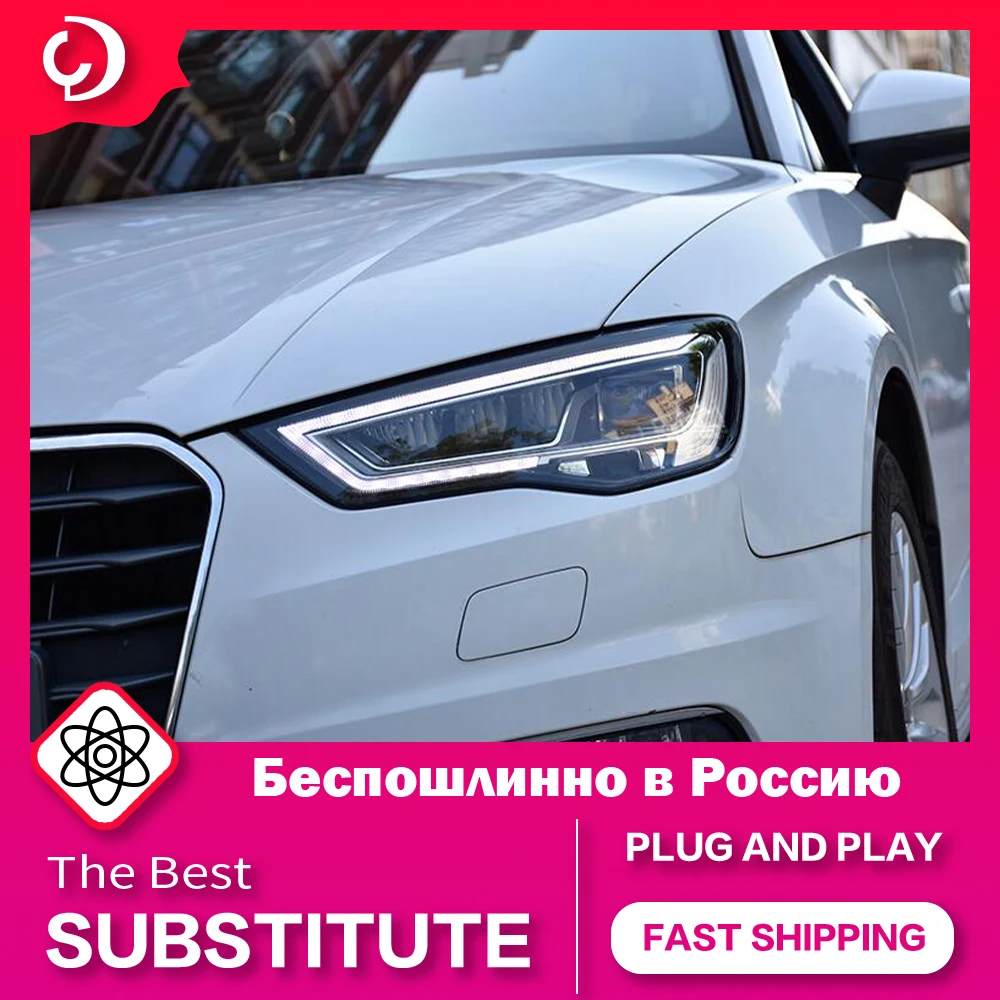 

AKD автостайлинг фары для AUDI A3 8V 2013-2016 светодиодный фары DRL сигнал поворота Светильник проектор автомобильные аксессуары