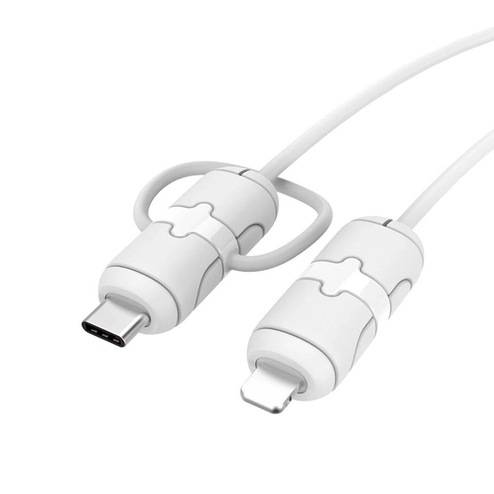 Universal Cable Protector Sleeve - Enhanced USB Data Cord Wrap for Charger and Cable Durability