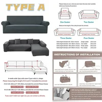 Elastic Jacquard Sofa Cover Cushion Cover Furniture Protector for Living Room Pets Kids Stretch Washable Removable Slipcover 2