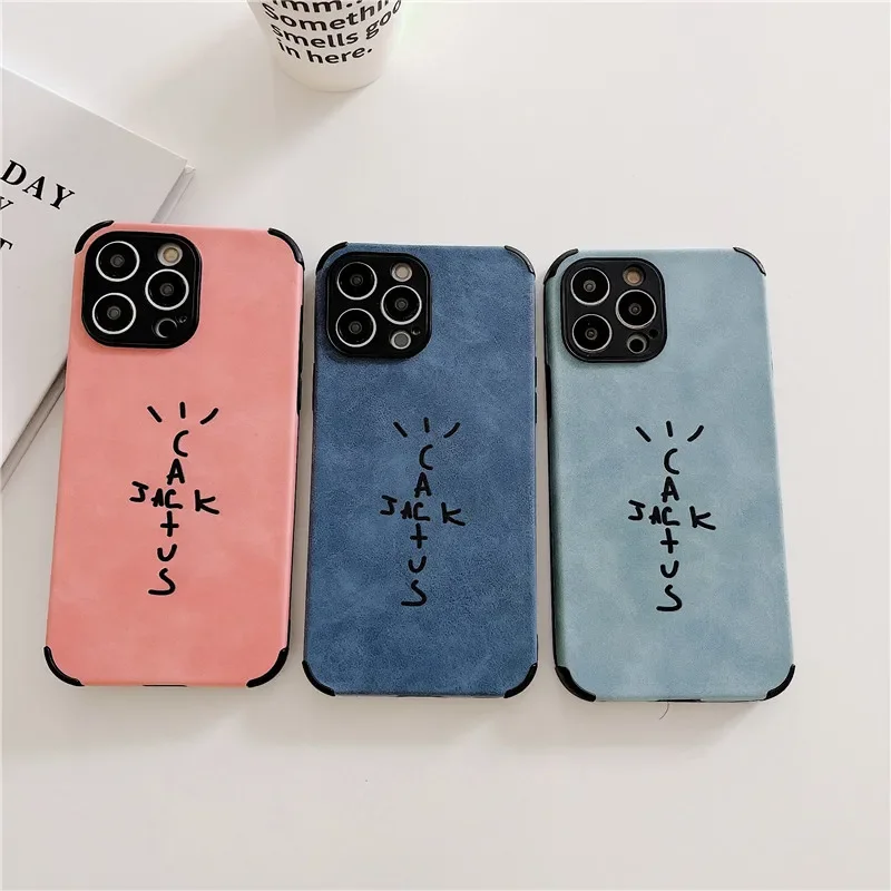 Luxury Suede Silicone Leather Phone Case - Soft Cover