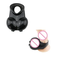 TPE Squeeze Ball Hoden Sack Enhancer Hahn-hülse Penis Ring Hodensack Pouch Erektion Verzögerung Ejakulation Erwachsene Sex Spielzeug für Männer 2