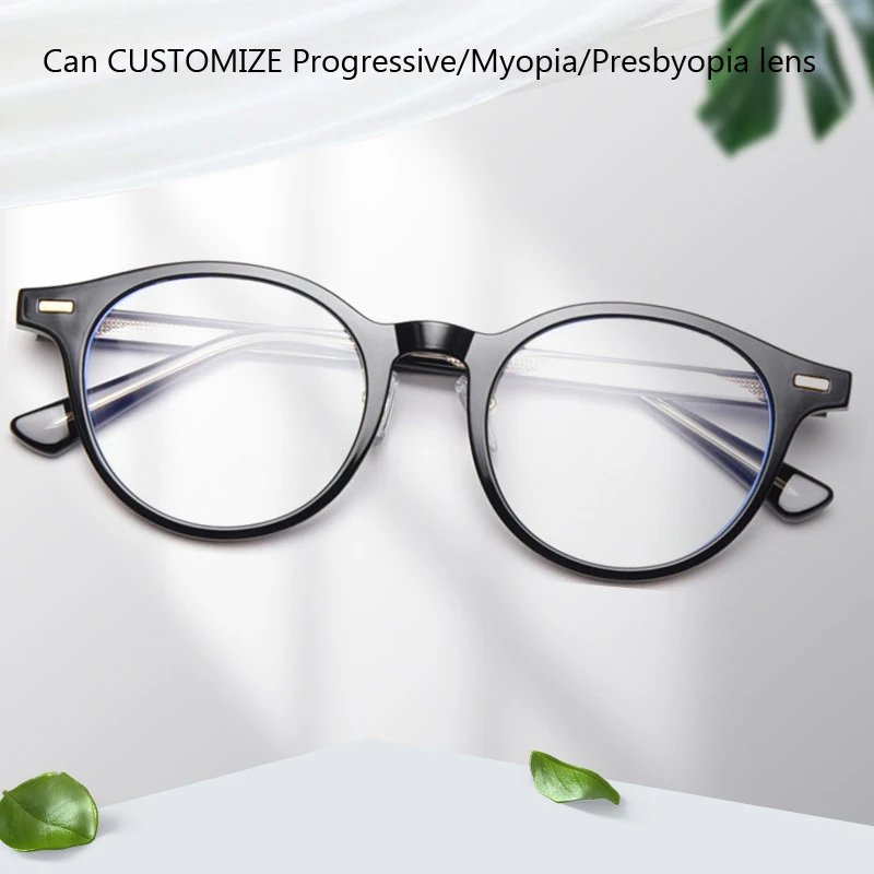 

CUSTOMIZE Progressive Myopia Presbyopia Reading Glasses TR Frames Eyeglasses for Men Anti Blue Light Computer Eyewear