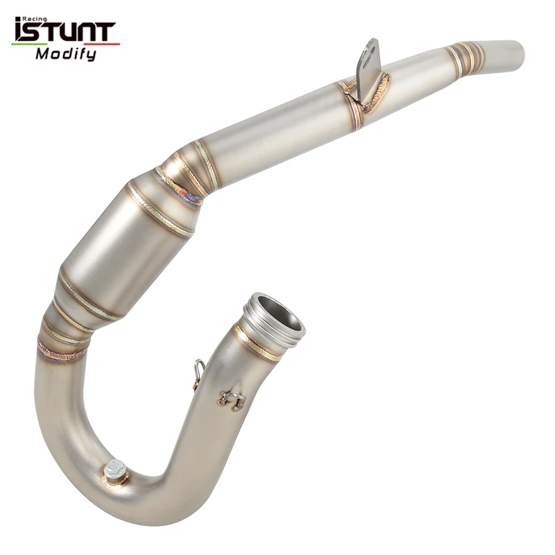 For KTM 250 300 EXC TPI SX XC 2017 - 2019 Motorcycle Exhaust Escape Moto Front Link Pipe With Catalyst Connect Original Muffler - Image 6