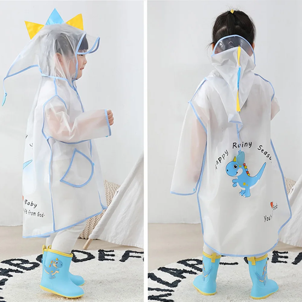 Little Bear Cute Children's Waterproof Raincoat Rain Jacket Wear Coat Suit Cover Clothing Kids Girl Boy Yellow Green raincoat poncho
