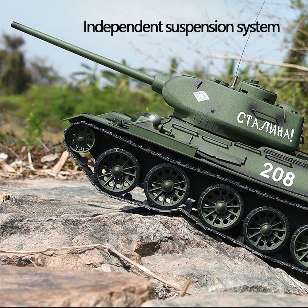 Henglong T34 Remote Control Tank  Off-road Vehicle Model 3909 Metal Adult Multi-function Battle Competitive Simulation Boys Toys 4