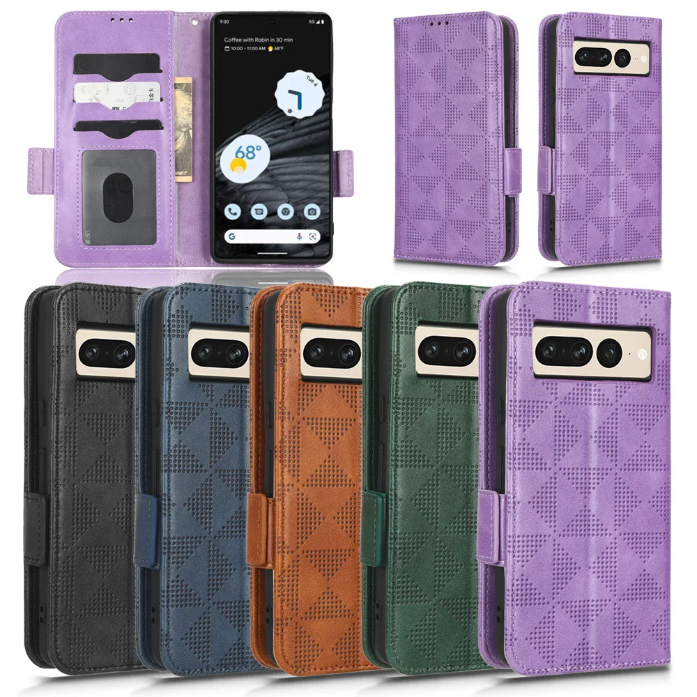 Per Google Pixel 7 Pro Multi-Card Slot Custodia A Portafoglio In Pelle Con Design Flip Per Google Pixel 7 Soft Cover