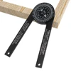 Mitre Saw Protractor ABS Angle Finder Carpenter Angle Finder Meter Gauge Tools Level With Marking Pencil Woodworking Scale 1