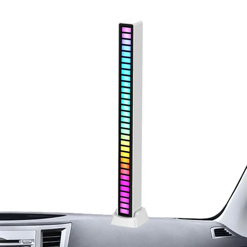 

Rhythm Recognition Light Bar Sound Pickup Light Creative Colorful LED Ambient Light With 18 Modes Music Sync 32-Bit Audio