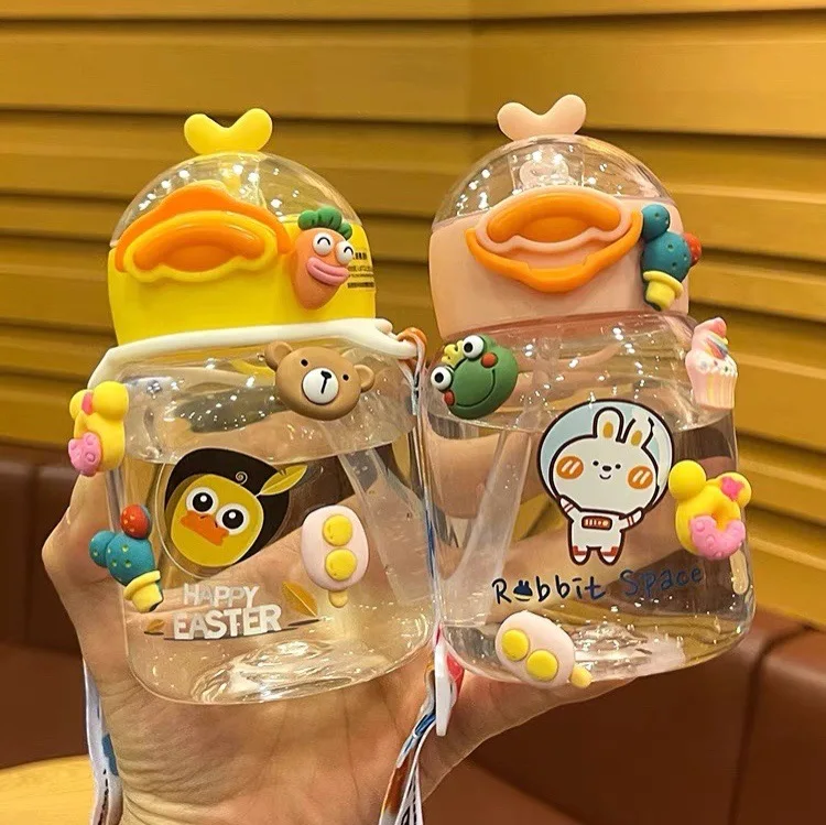 3D Stickers 4/8/16Pcs 3D DIY Cartoon Sticker Water Cup Sticker Resin Refrigerator Phone Kettle Book Stickers Handmake Water Cup Accessories