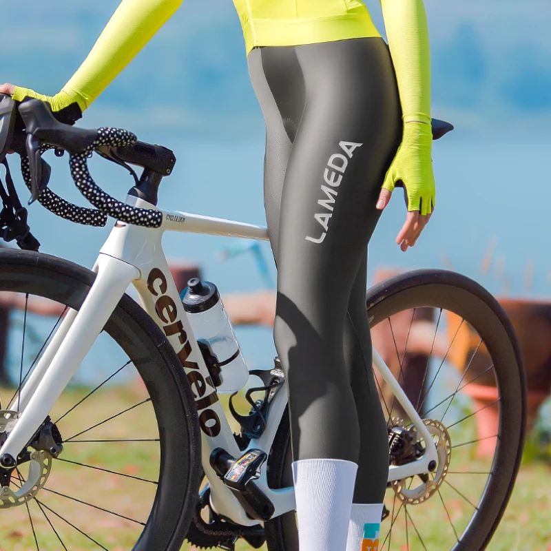 Lameda Cycling Pants Woman Double Arrow Cushion Lameda Cycling Clothing High Elasticity Wear Resistance Women Bib Pants