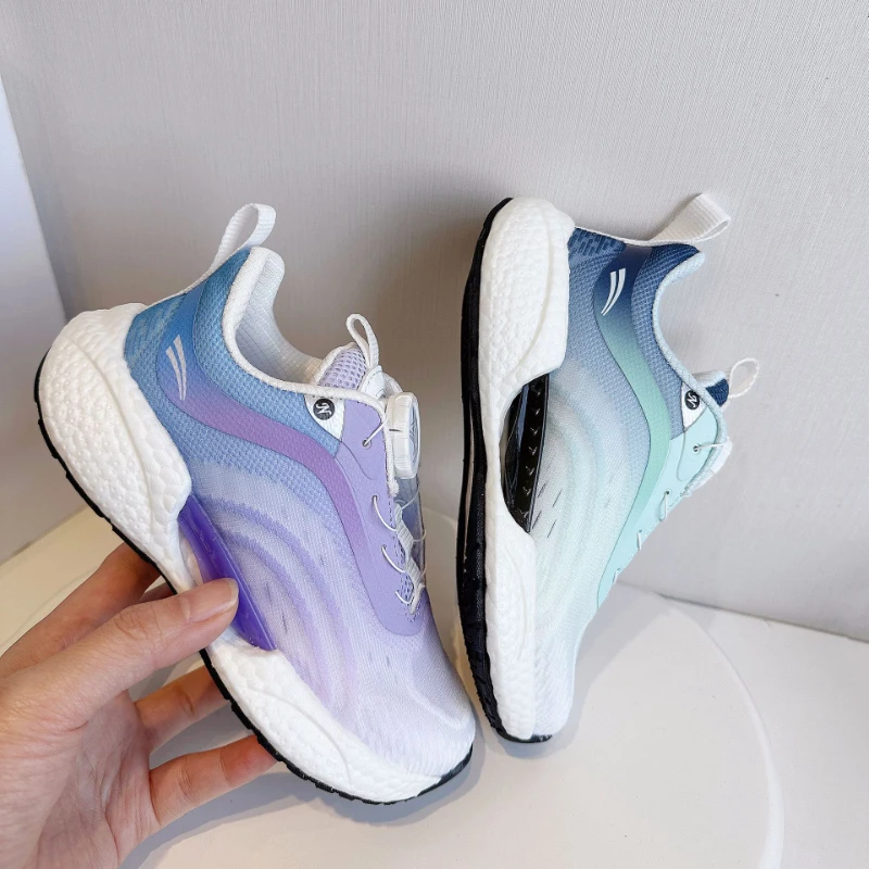 

New Spring and Autumn Casual Shoes Boy's Ultralight Running Shoes Blue Breathable Shock Absorbing Sneakers Size 26-37