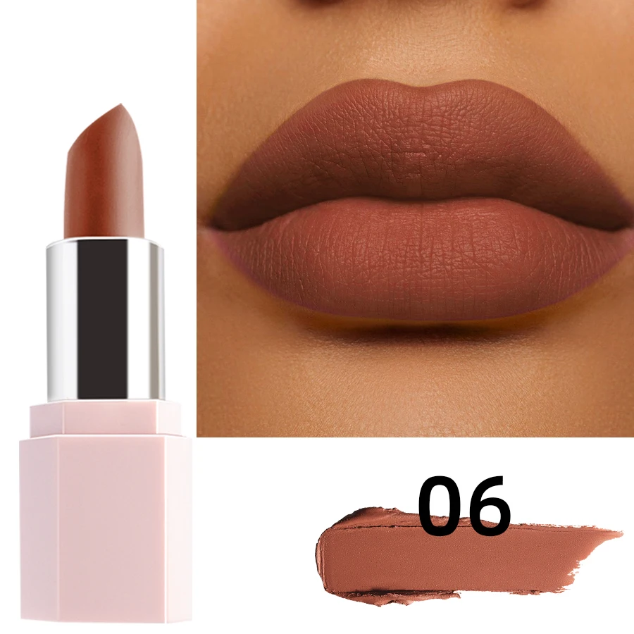 Mattes Samt Lippenstift Langhaltend Wasserfest Lippenfarbe_voghion.com