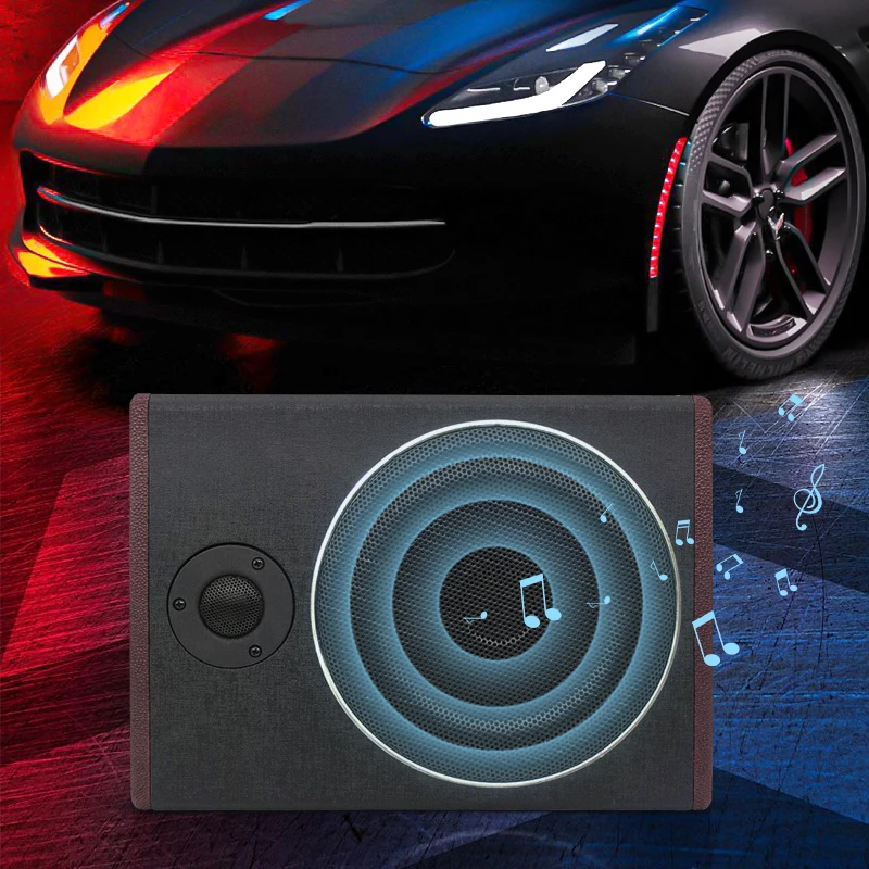 Subwoofer Activo Para Coche – Bajo Asiento, Amplificador Integrado, Modo Dual, Autocaravana