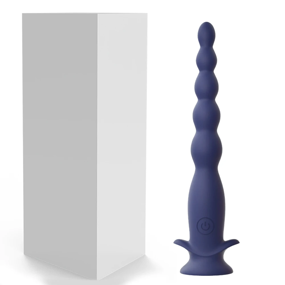 Male Prostate Massager Anal Plug Vibrator Silicone Anal Beads For Woman Men Vibrating Masturbation Anal Dilator Adult Sex Toys