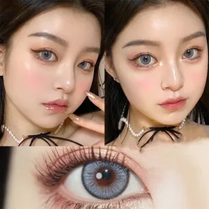 Mango  small pupil Contact Lenses for Eyes Cosmetic Colored rendering goldfish Contact Lens goldfish 2pcs/pair Degrees