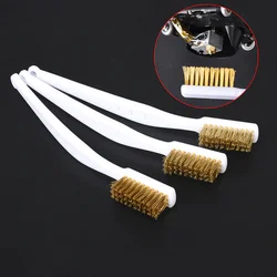 Outil de nettoyage d'imprimante 3D, brosse à dents en fil de cuivre, poignée de brosse en cuivre pour buse bloc de chauffage Hotend, nettoyage de pièces de lit chaud 