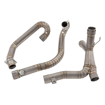For DUCATI MONSTER 659 696 796 1100 Motorcycle Exhaust Escape System Front Link Pipe Connecting 51mm Moto Muffler DB Killer