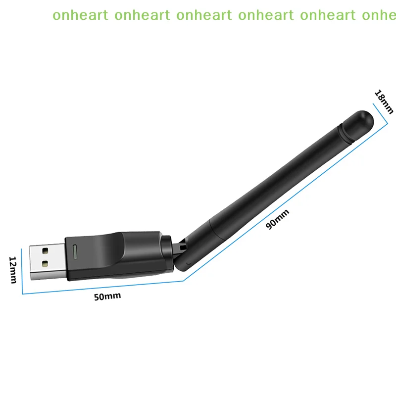 [C]MT7601 미니 USB WiFi 어댑터 150Mbps 무선 네트워크 카드 RTL8188 네트워크 카드 PC 데스크탑 노트북 2.4GHz용 Wi-Fi 수신기