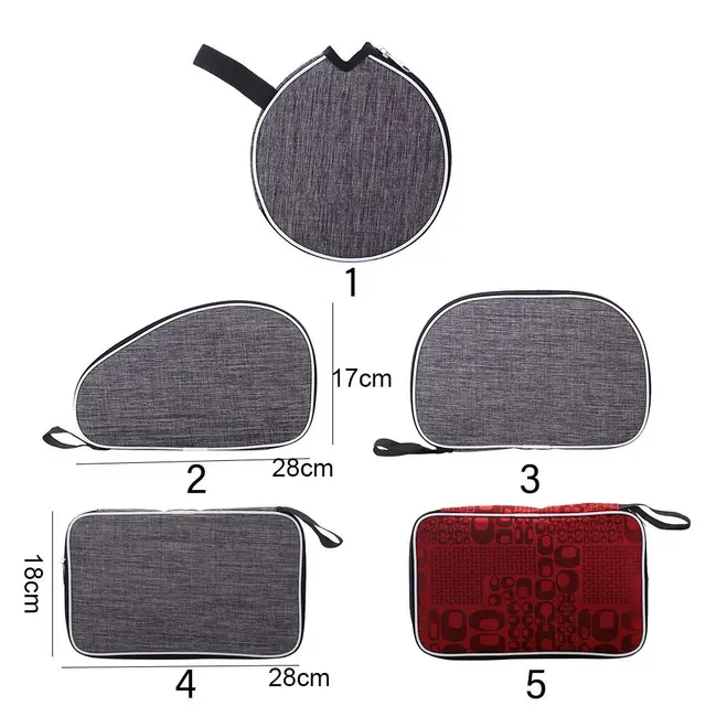 Table Tennis Rackets Bag Ping Pong Paddles Storage Bag Capacity Single Paddle Protective Cover Training Racquet Sport Supplies 6