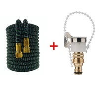 สายยางรดน้ำแบบยืดหยุ่นได้ 25-100 ฟุต สายยางรดน้ำแรงดันสูง สำหรับล้างรถ ข้อต่ออเนกประสงค์ 2