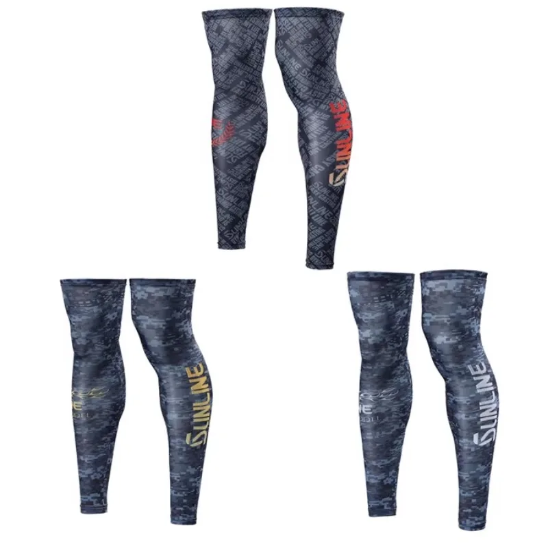SUNLINE Summer Ice Silk Comfortable Fishing Leg Cover Men Women Lure Sunscreen Leg Sleeve Ice Cool Anti-uv Riding Protector