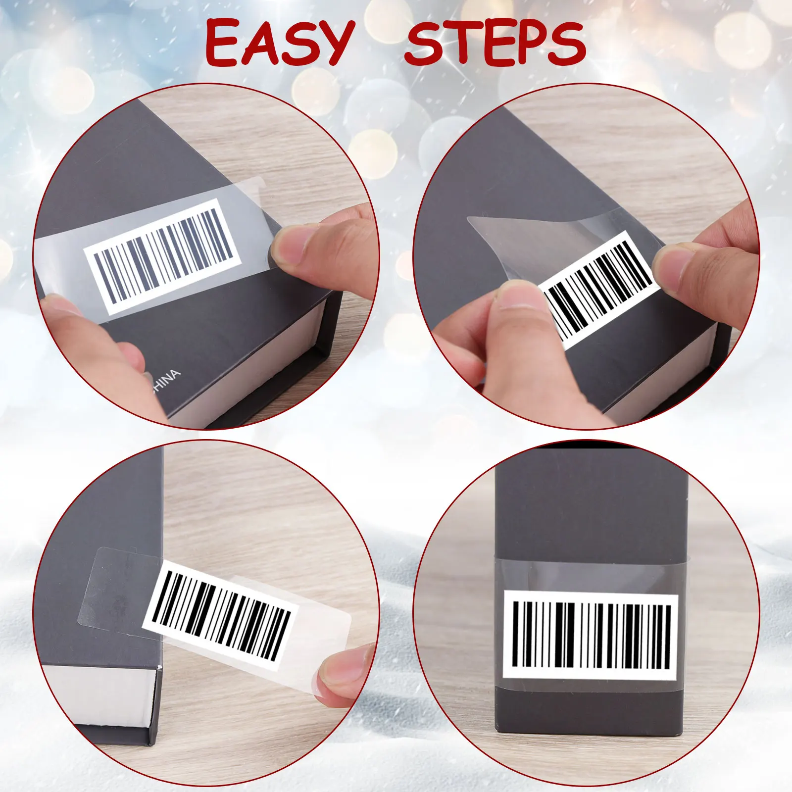 500 Pcs Label Protector Waterproof for Protecting Barcodes and 1PCS markers