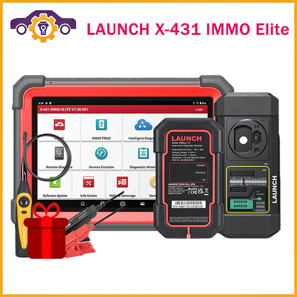 

X-431 IMMO Elite LAUNCH Key Programmer Auto Diagnostic Scanner Keys Programming Coding Tool Immobilizer Car All Key Lost X431